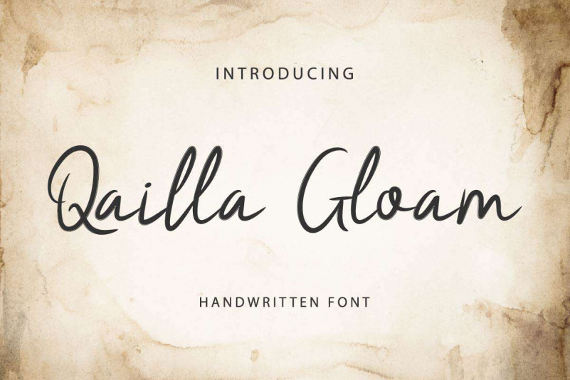 Qailla Gloam Brush Font