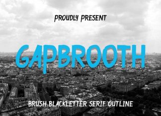 Gapbrooth Font Duo