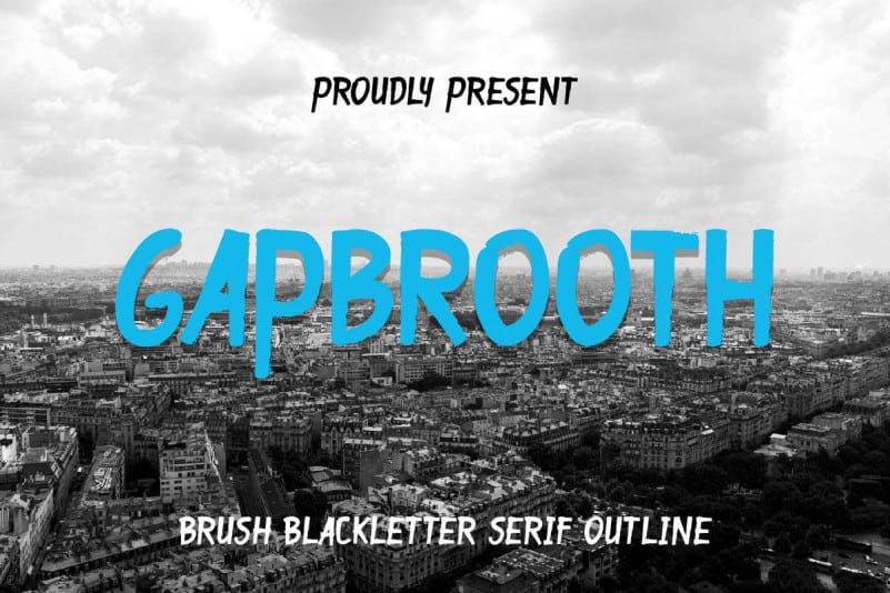 Gapbrooth Font Duo