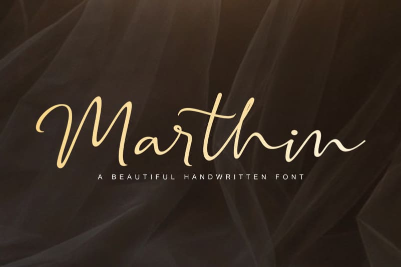 Marthin - Beautiful Handwritten Font