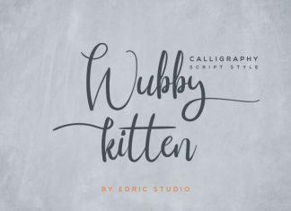 Wubby Kitten Calligraphy Font