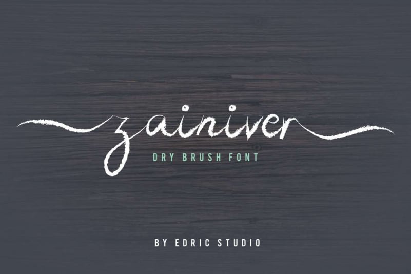 Zainiver Brush Font