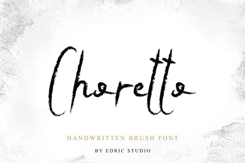 Choretto Handwritten Brush Font