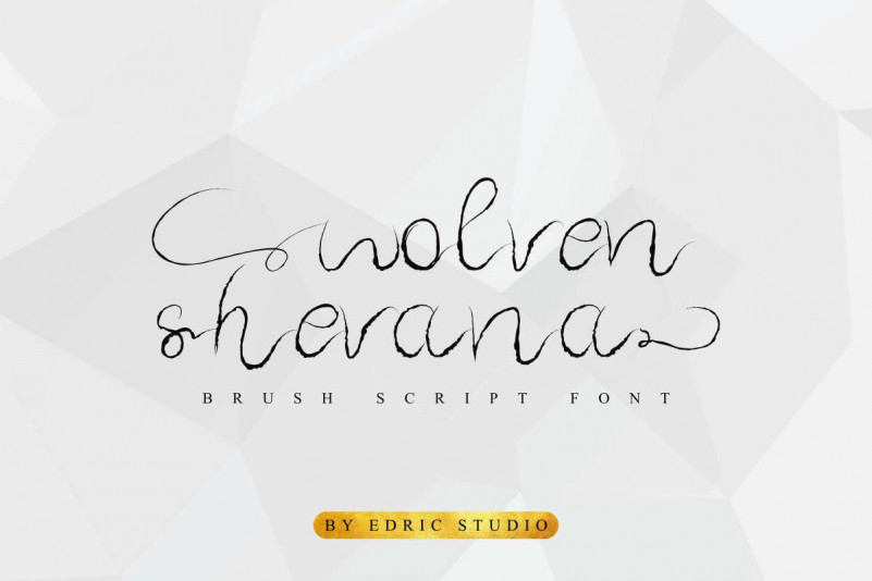 Wolven Shevana Brush Font
