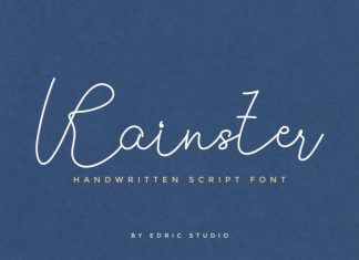 Rainster Handwriting Font