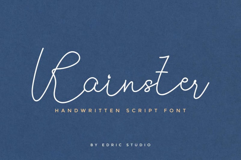 Rainster Handwriting Font