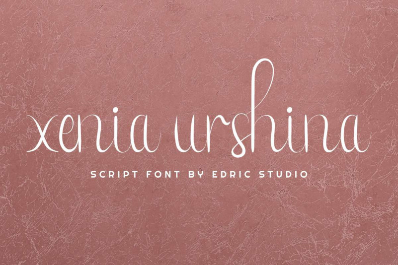 Xenia Urshina Calligraphy Font