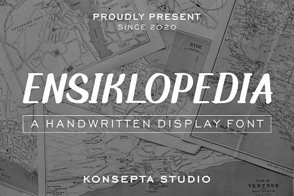 Ensiklopedia Display Font