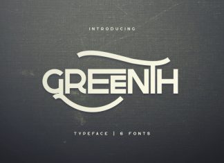 Greenth Display Typeface