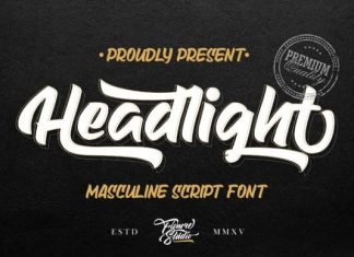 Headlight Script Font