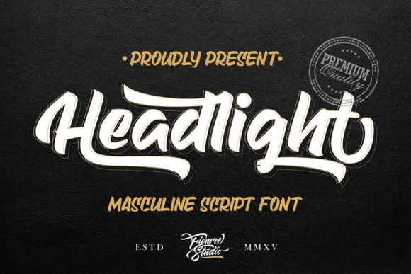 Headlight Script Font