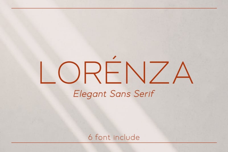 Lorenza - Sans Serif Font