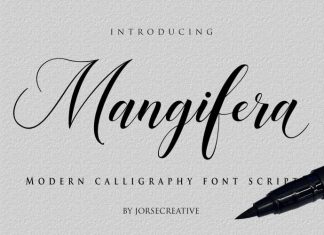 Mangifera Calligraphy Font