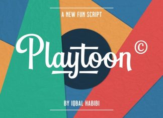 Playtoon - Fun Script Font