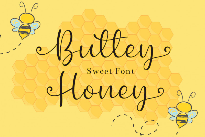 Buttey Honey Script Font