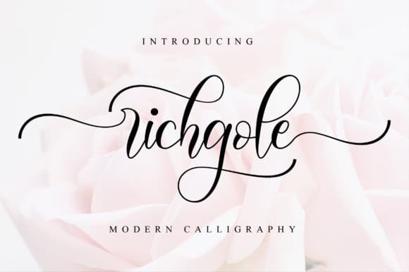 Richgole Calligraphy Font