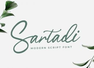 Sartadi – Modern Script Font