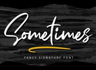 Sometimes Signature Font