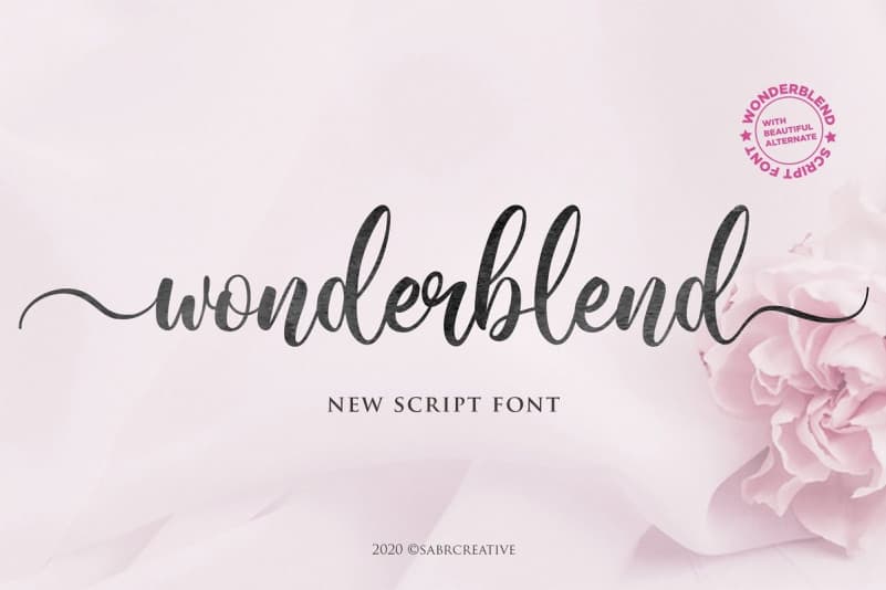 Wonderblend Calligraphy Font