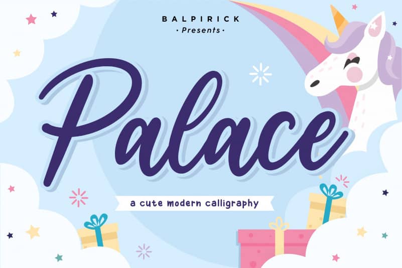 Palace Cute Calligraphy Font