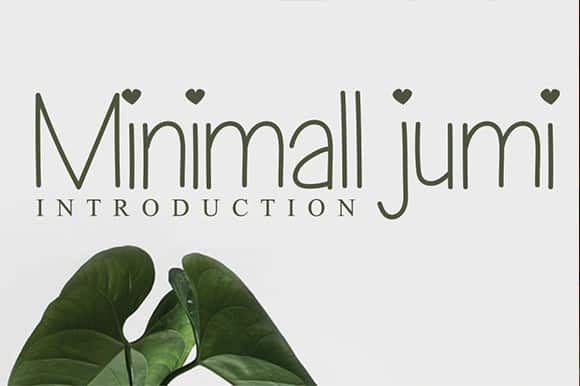 Minimall Jumi Font