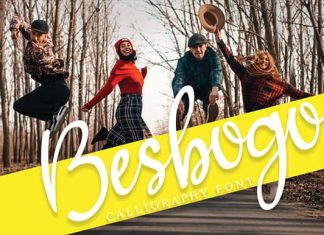 Besbogo Calligraphy Font