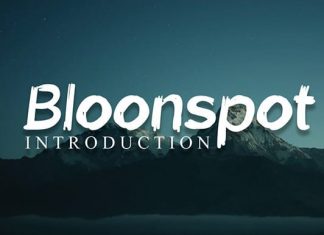 Bloonspot Displays Font