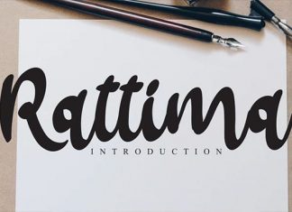 Rattima Bold Script Font