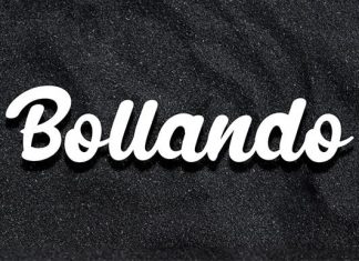 Bollando Bold Script Font