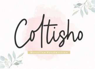 Coltisho Monoline Handwritten Font