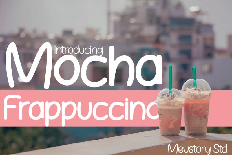 Mocha Frappuccino Free Font