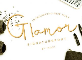 Glamour Signature Font