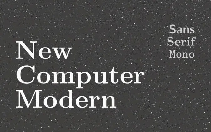 New Computer Modern Serif Font