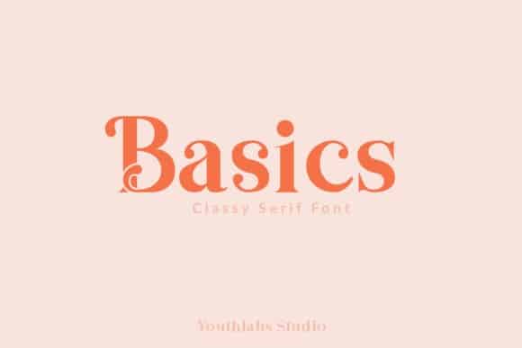 Basics Display Font