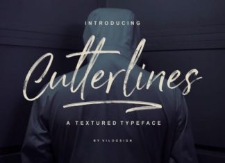 Cutterlines Brush Font