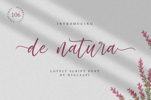 De Natura Script Font