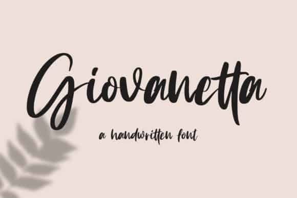 Giovanetta Script Font