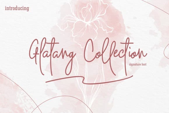 Glatang Collection Signature Font