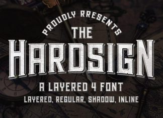 Hardsign Display Font