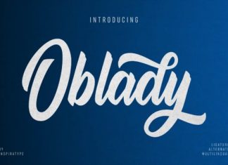 Oblady Bold Script Font