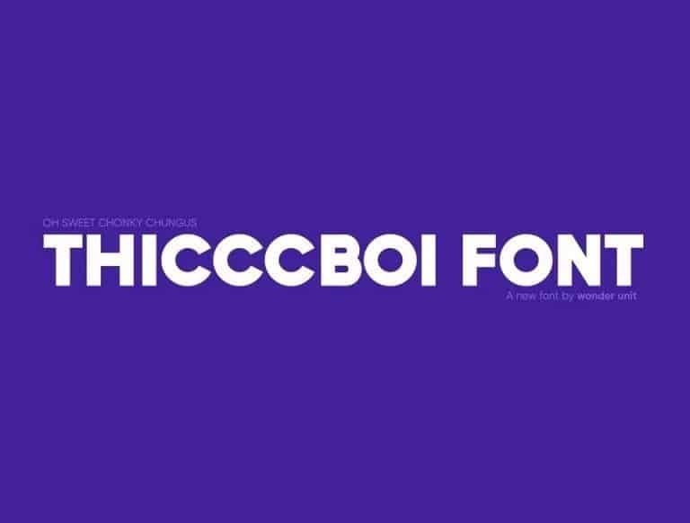 GitHub - wonderunit/font-thicccboi: A free and open source font by