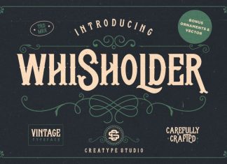 Whisholder Vintage Retro Font