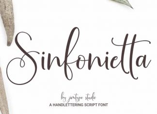 Sinfonietta Modern Script Font