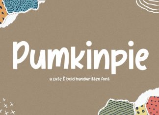 Pumkinpie Cute & Bold Handwritten Font
