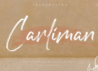 Carliman Handbrushed Calligraphy Font