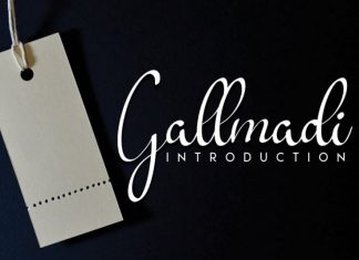 Gallmadi Calligraphy Font