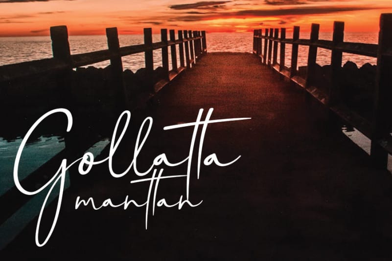 Gollatta manttan Handwritten Font