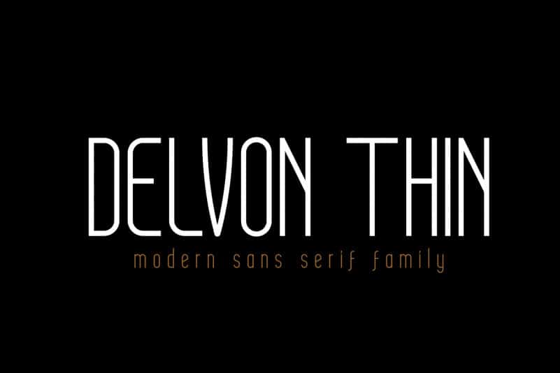 Delvon Sans Serif Font