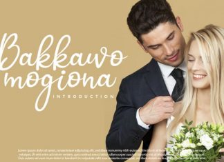 Bakkawo Calligraphy Font