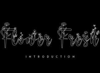 Flower Fresh Display Font